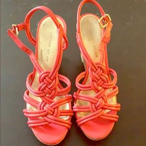 ANTONIO MELANI cork wedge heels